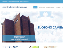 Tablet Screenshot of elcentrodeozonoterapia.com